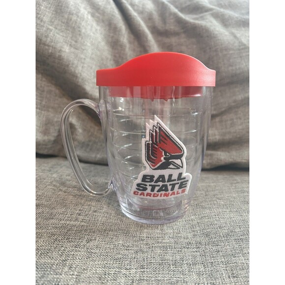 Tervis Tumbler Ball State Cardinals Mug With Handle Cardinal Patch 16 Oz - Picture 1 of 7